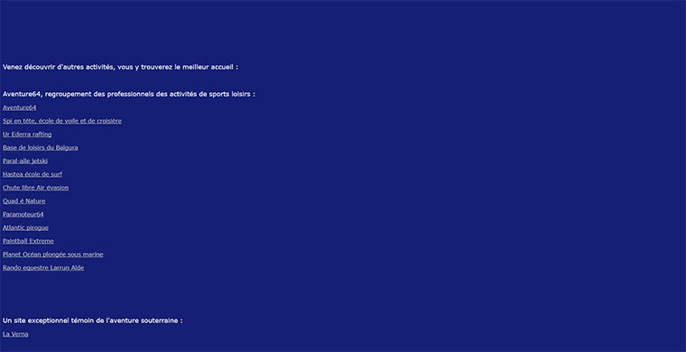 Sports et loisirs Pays Basque